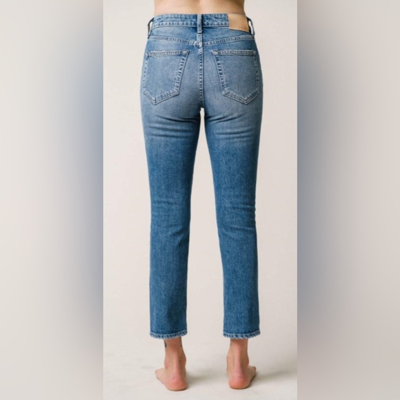 🔥TRAVE Revolve Irina Slim Wonderwall Jeans High Mid Rise Ankle Classic USA 26 - Picture 2 of 12